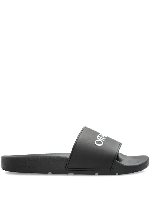 Off-White logo slides - Black - zdjęcie produktu nr 1