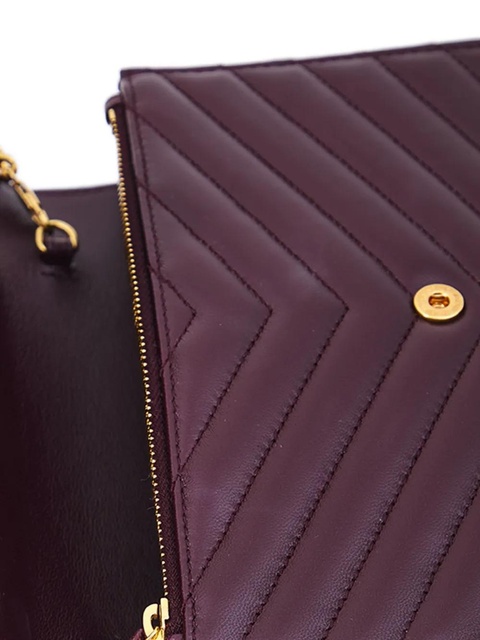 Saint Laurent mini Envelope Cassandre clutch bag - 6195|BORDEAUX - zdjęcie produktu nr 2