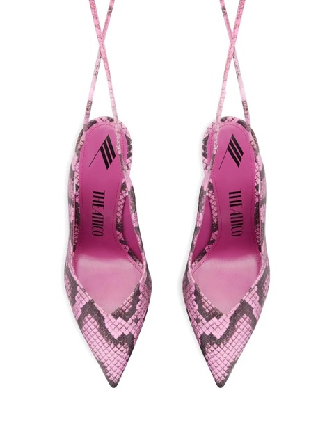 The Attico 105mm snakeskin lace-up pumps - 119 - zdjęcie produktu nr 2