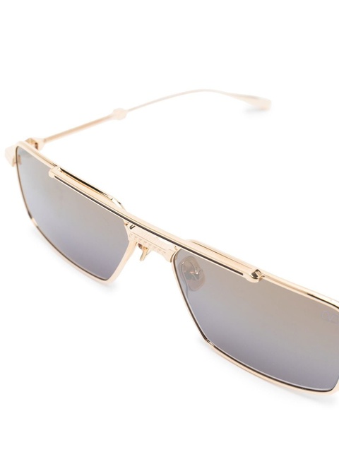 VALENTINO GARAVANI EYEWEAR Rockstud pilot-frame sunglasses - Gold - zdjęcie produktu nr 2