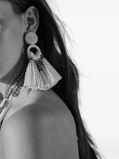 Johanna Ortiz tassel eternal existence earrings - Green - zdjęcie produktu nr 2