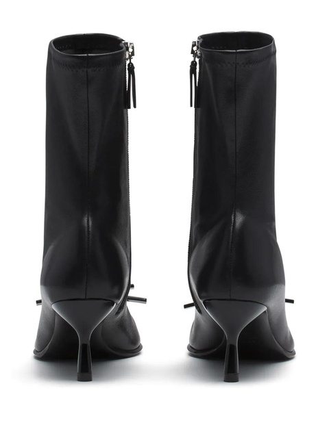 Lanvin bow-detail leather ankle boots - Black - zdjęcie produktu nr 2