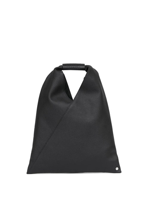 MM6 Maison Margiela small Japanese leather tote bag - Black - zdjęcie produktu nr 1