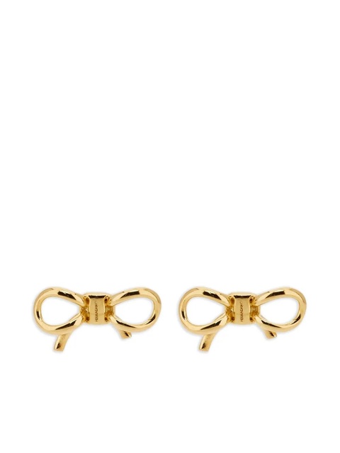 Ferragamo bow-stud earrings - Gold - zdjęcie produktu nr 1