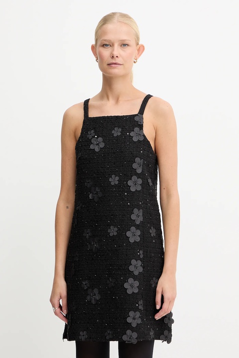 Twinset sukienka kolor czarny mini rozkloszowana 252TP2142 - zdjęcie produktu nr 1