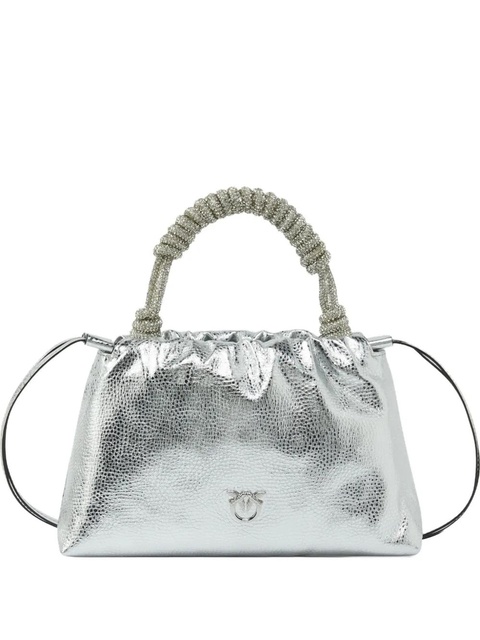 PINKO crystal-embellished tote bag - Grey - zdjęcie produktu nr 1