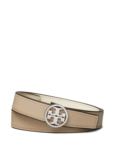 Tory Burch Miller double-wrap leather belt - White - zdjęcie produktu nr 2