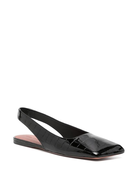 Amina Muaddi Ane ballerina flats - Black - zdjęcie produktu nr 2