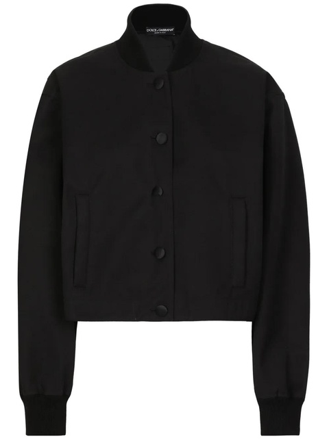 Dolce & Gabbana buttoned long sleeve windbreaker - Black - zdjęcie produktu nr 1