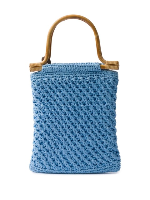 Prada mini crochet handbag - Blue - zdjęcie produktu nr 2