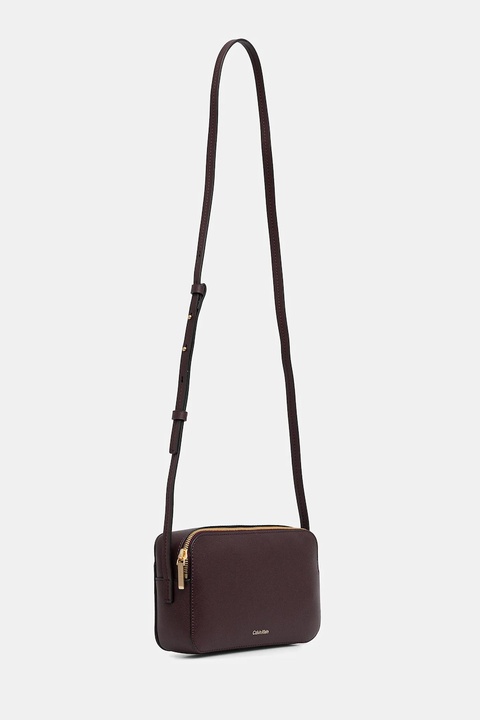 Calvin Klein torebka kolor brązowy LV04F3276G - zdjęcie produktu nr 2