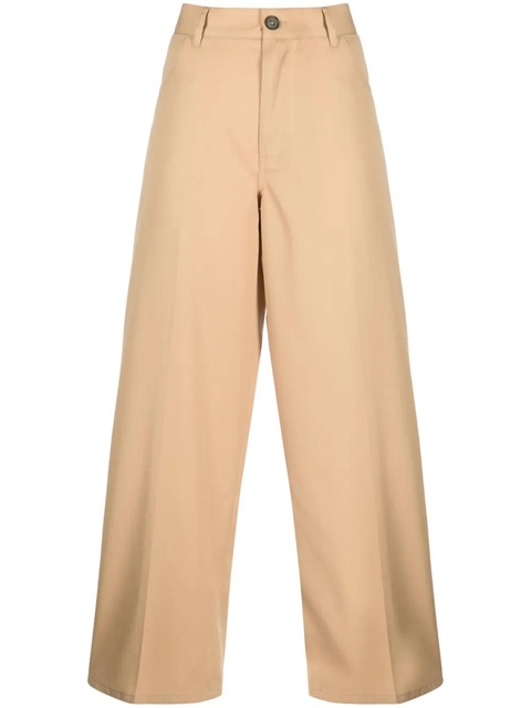 Jil Sander high-waist wide-leg trousers - Neutrals - zdjęcie produktu nr 1