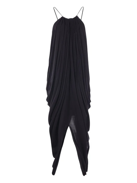 LOEWE draped halterneck dress - Black - zdjęcie produktu nr 1