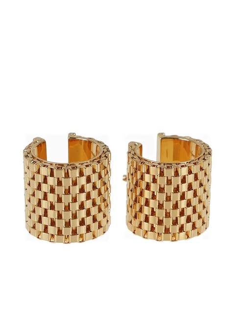 Jil Sander chain-link hoop earrings - Gold - zdjęcie produktu nr 1