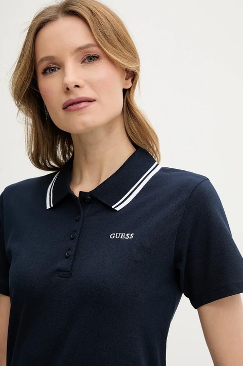 Guess polo AMARYLLIS damski kolor granatowy V5GP06 KCOK1 - zdjęcie produktu nr 2