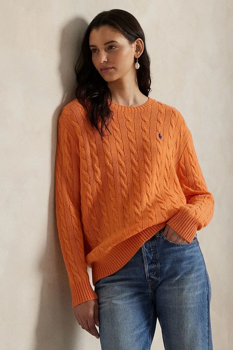 Polo Ralph Lauren sweter damski kolor pomarańczowy 211972115 - zdjęcie produktu nr 1