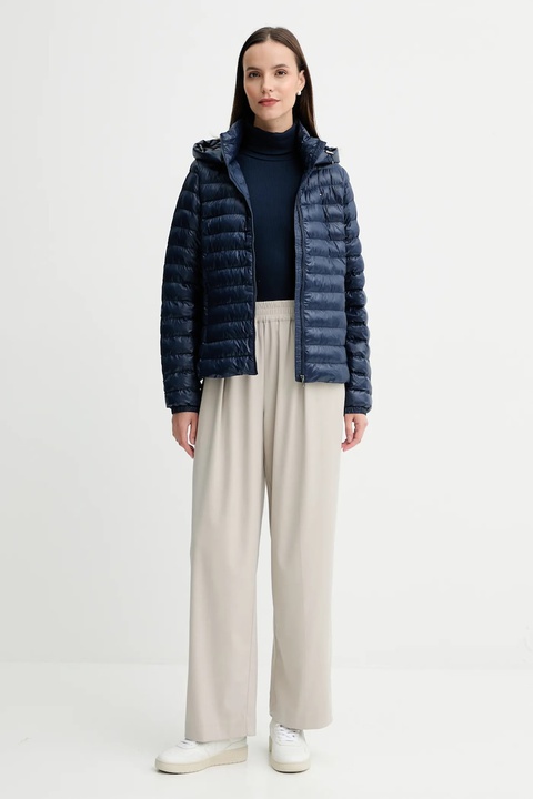 Tommy Hilfiger kurtka kolor granatowy przejściowa WW0WW47351 - zdjęcie produktu nr 2