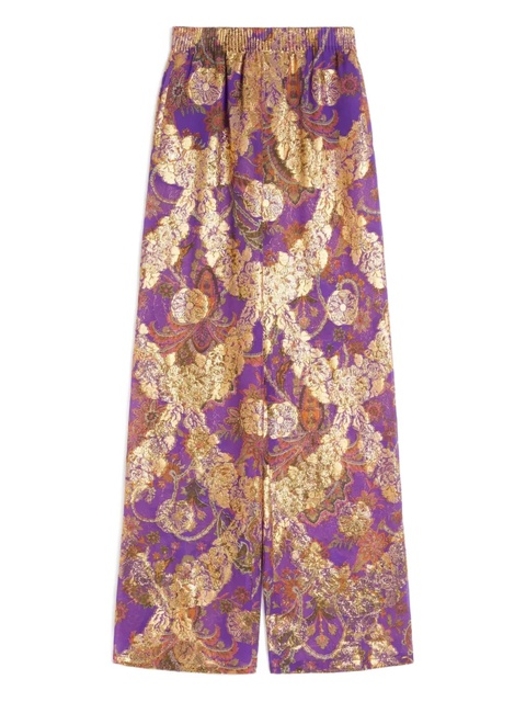 Valentino Garavani Apres L'Hiver fil-coupe trousers - Purple - zdjęcie produktu nr 1