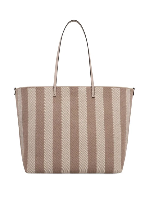 FENDI large Roll striped tote bag - Grey - zdjęcie produktu nr 2