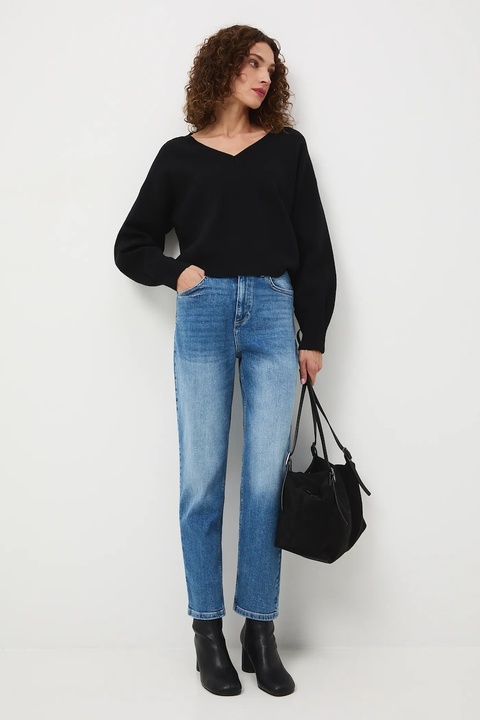 Medicine jeansy damskie kolor niebieski - zdjęcie produktu nr 1