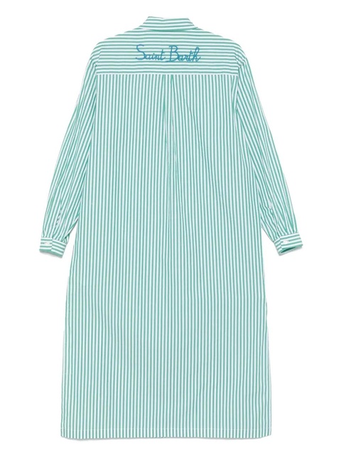 MC2 Saint Barth striped shirt dress - Green - zdjęcie produktu nr 2