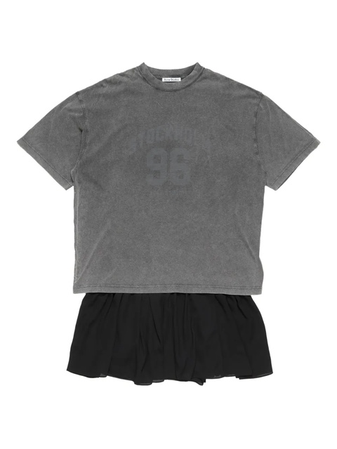 Acne Studios graphic-print T-shirt dress - Grey - zdjęcie produktu nr 1
