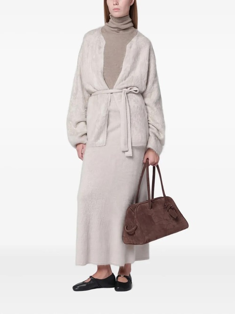 Almada Label ribbed-knit skirt - Neutrals - zdjęcie produktu nr 1