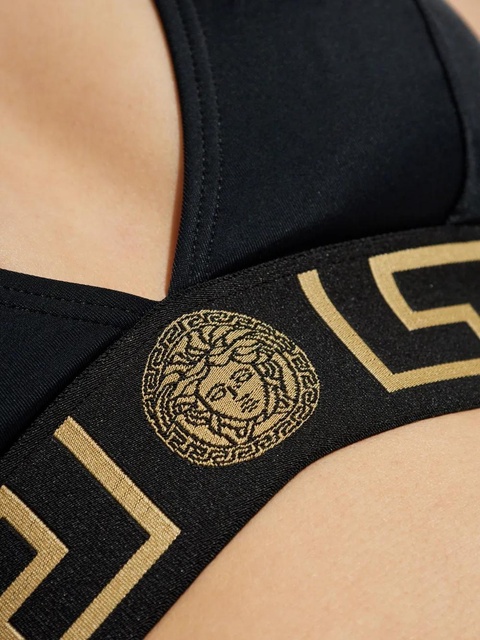 Versace logo-underband bikini top - Black - zdjęcie produktu nr 2