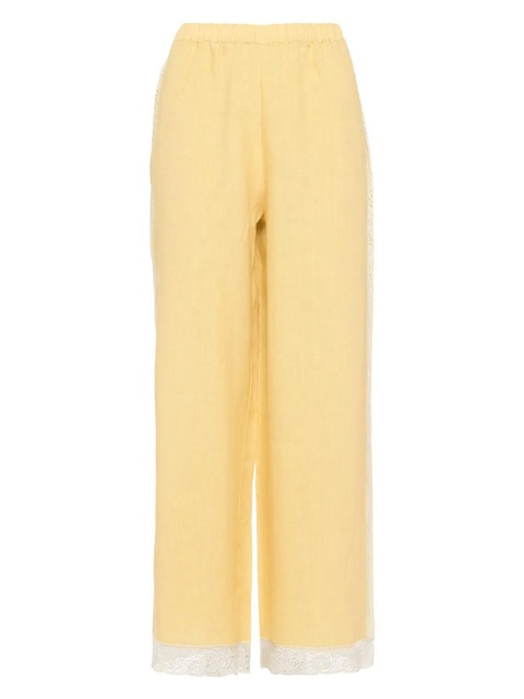 ERES Lagune linen trousers - Yellow - zdjęcie produktu nr 1