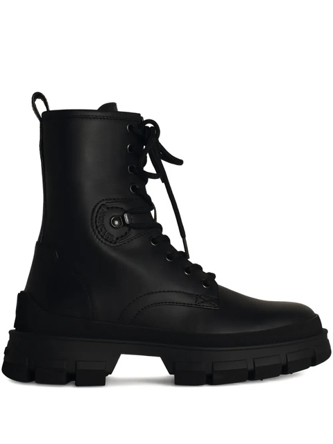 Moncler 30mm Hevea lace-up platform boots - Black - zdjęcie produktu nr 1