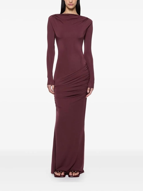 Paris Georgia draped maxi dress - Red - zdjęcie produktu nr 1