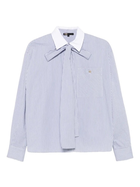 Maje striped tie-neck shirt - Blue - zdjęcie produktu nr 1