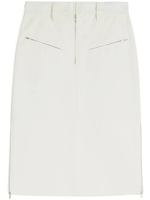 Jil Sander denim midi skirt - White - zdjęcie produktu nr 1