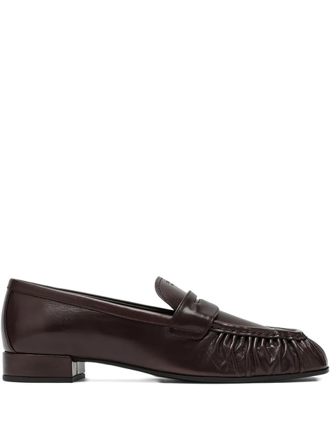 Prada ruched loafers - Brown - zdjęcie produktu nr 1