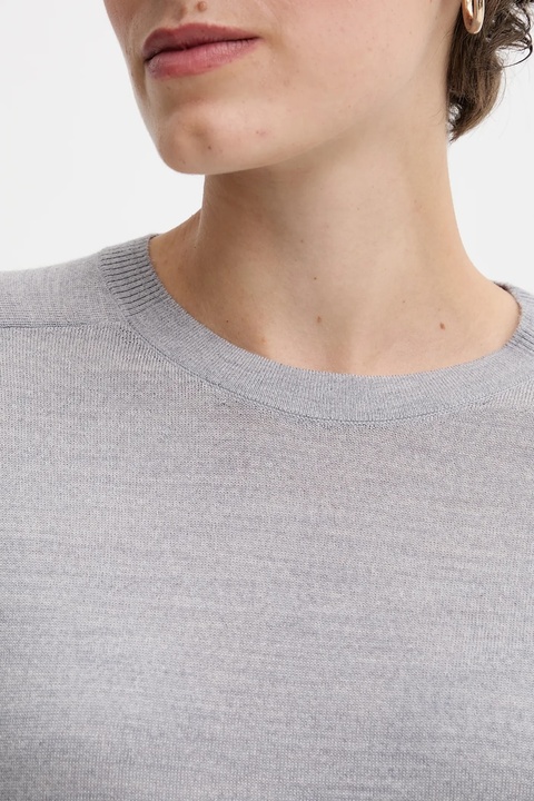 United Colors of Benetton sweter wełniany damski kolor szary lekki 11AHD10CV - zdjęcie produktu nr 2