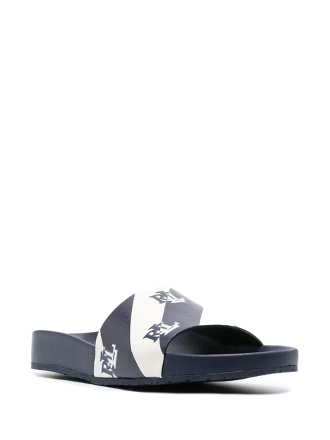 Lauren Ralph Lauren Audrina logo-print slides - Blue - zdjęcie produktu nr 1
