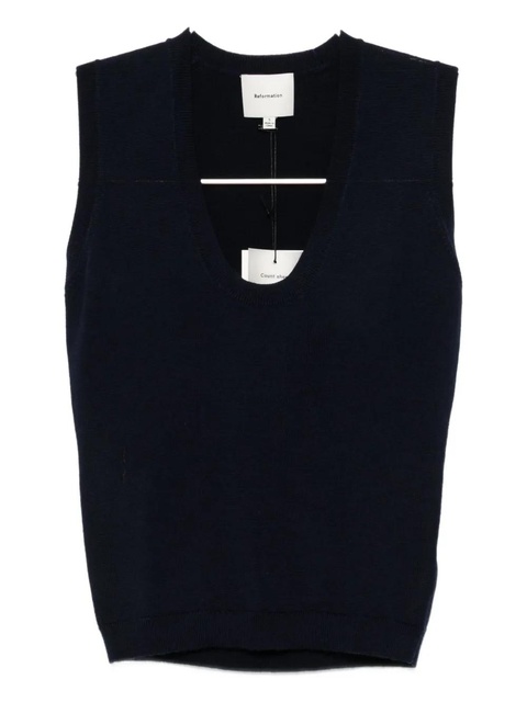 Reformation Marta tank top - NVY - zdjęcie produktu nr 1