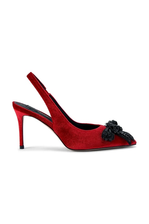 Kurt Geiger London szpilki Belgravia Bow High Sling kolor czerwony 4984950789 - zdjęcie produktu nr 1