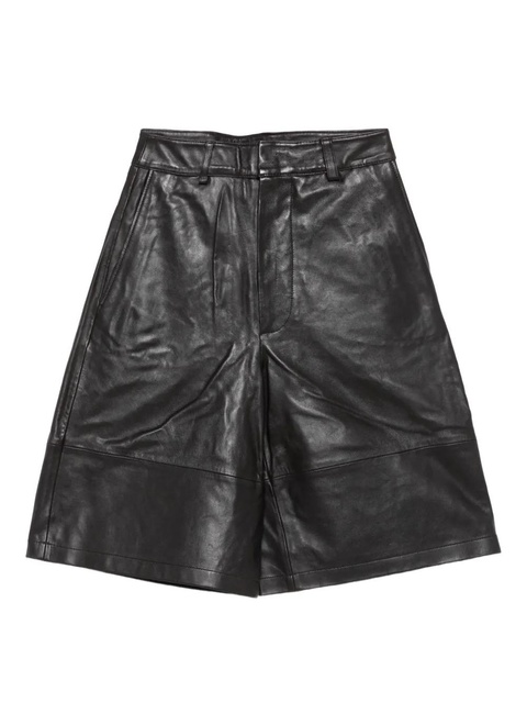 The Frankie Shop Olivia panelled leather shorts - Brown - zdjęcie produktu nr 1