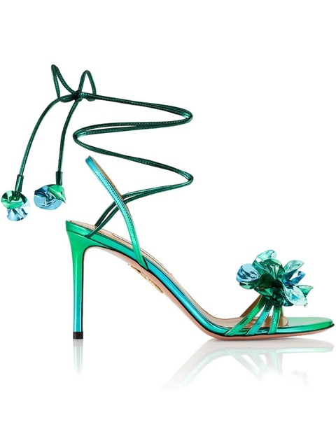 Aquazzura 85mm Summer Sun sandals - Green - zdjęcie produktu nr 2