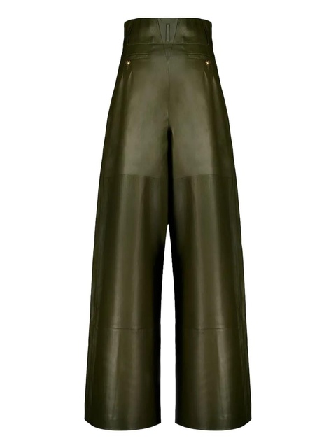 ZIMMERMANN tailored leather trousers - Green - zdjęcie produktu nr 1