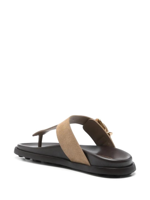Tod's suede flip flops - Neutrals - zdjęcie produktu nr 2