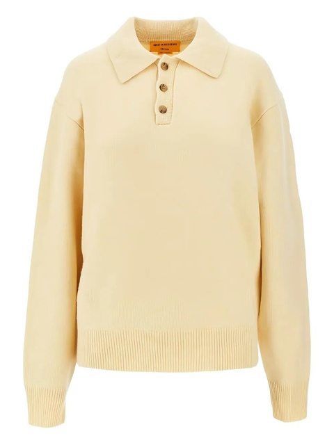 Guest In Residence long-sleeve polo top - Neutrals - zdjęcie produktu nr 2