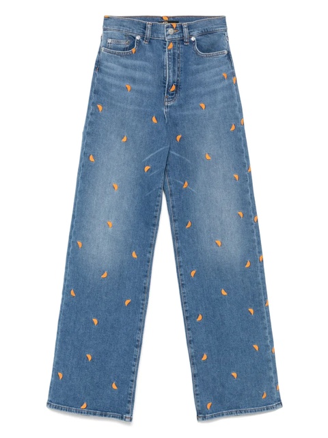 Maje fruit-embroidery jeans - Blue - zdjęcie produktu nr 1