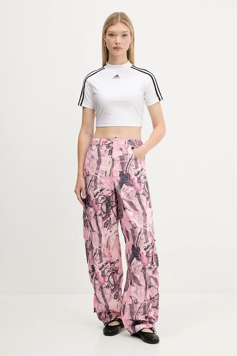 adidas Originals t-shirt Teamgeist damski kolor biały z półgolfem JZ8279 - zdjęcie produktu nr 1