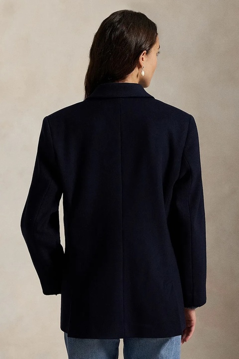 Polo Ralph Lauren marynarka wełniana kolor granatowy dwurzędowa gładka 211971388 - zdjęcie produktu nr 1