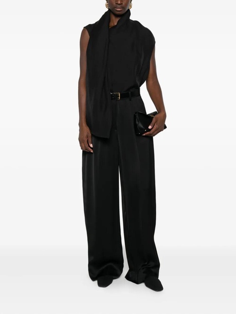 TOTEME satin-finish trousers - Black - zdjęcie produktu nr 2