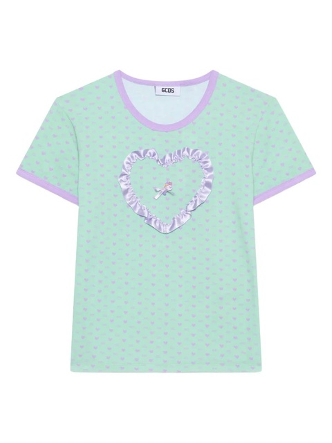 GCDS Polly Pocket heart-print T-shirt - Green - zdjęcie produktu nr 1