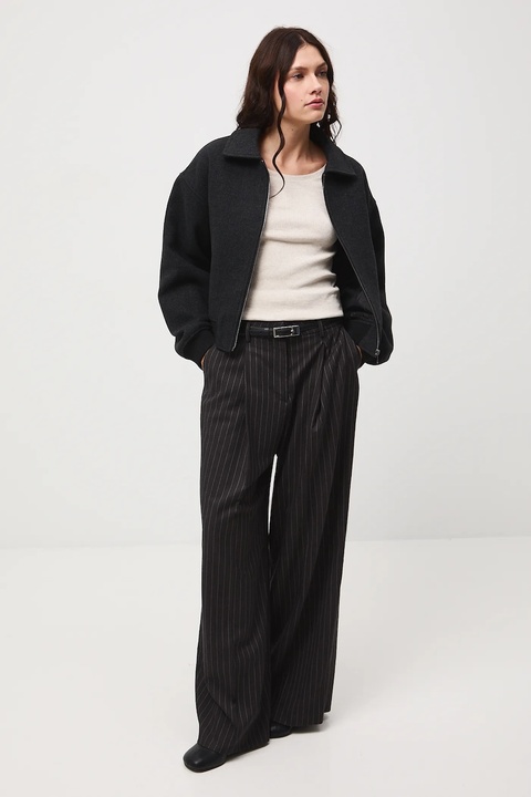 Medicine kurtka bomber damski kolor szary - zdjęcie produktu nr 1