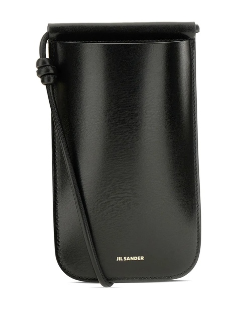 Jil Sander leather phone case - Black - zdjęcie produktu nr 1